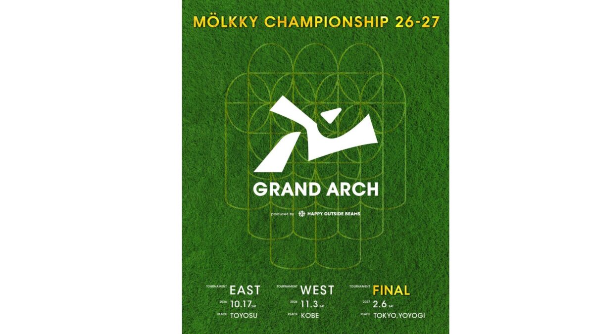 GRAND ARCH MOLKKY CHAMPIONSHIP 26-27 の告知画像。東日本 2026/10/17 豊洲、西日本 11/3 神戸、決勝 2027/2/6 代々木