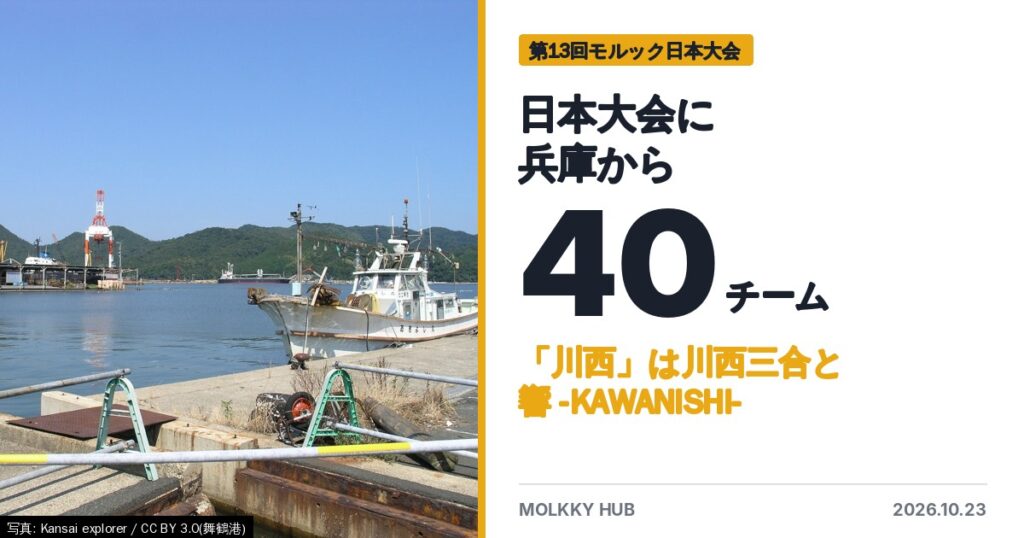 舞鶴港と、兵庫から40チーム